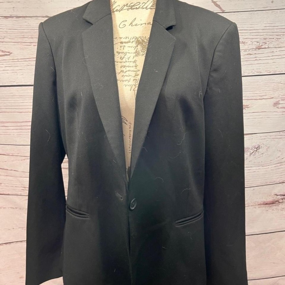 Express Black Jacket 22 Inch Pit To Pit 27 Inches Long Dress Stretch